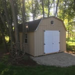 Waterford WI 12x16 Barn with octagon windows in gable